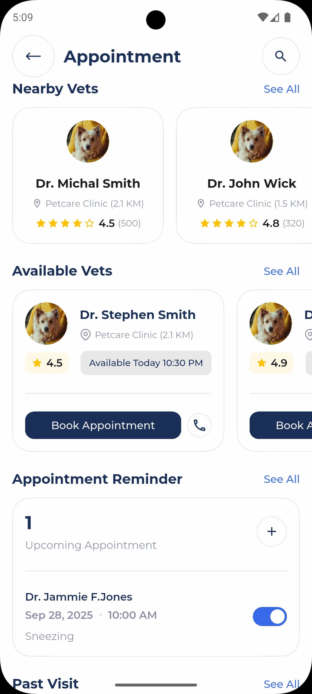 MyPet — Veteriner randevuları